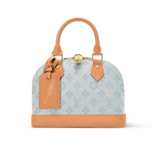 Louis Vuitton Alma BB Handbag in Monogram Origine Canvas M27526 Light Blue