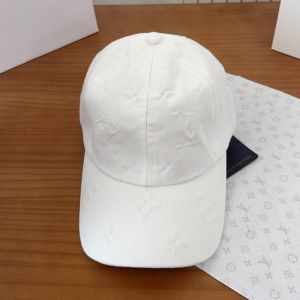 Louis Vuitton Baseball Cap in Monogram Giant Embroidery Cotton White