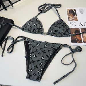 Louis Vuitton Bikini In Monogram Jacquard Grey
