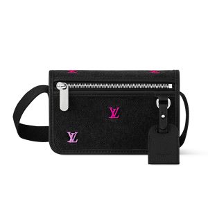 Louis Vuitton Bosphore Wearable Wallet in LV Blason Denim M13963 Black