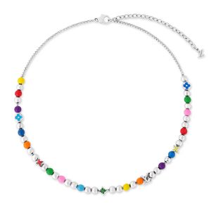 Louis Vuitton LV Candy Necklace in Metal with Enamel M02729 Silver