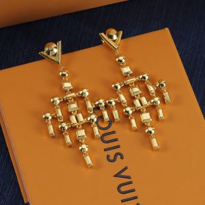 Louis Vuitton Chandelier Earrings in Metal Gold