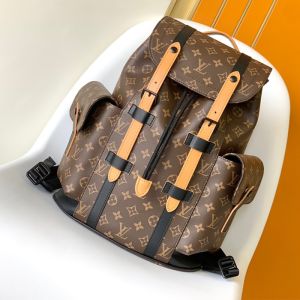 Louis Vuitton Christopher PM Backpack in Monogram Macassar Canvas M46699 Brown