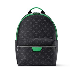 Louis Vuitton Discovery Backpack PM in Monogram Eclipse Canvas M25887 Black/Green