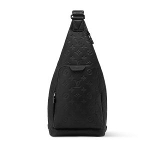 Louis Vuitton Duo Slingbag in Monogram Shadow Leather M26730 Black