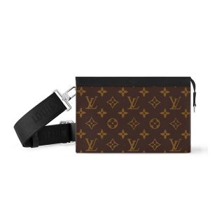 Louis Vuitton Gaston Wearable Wallet in Monogram Macassar Canvas M14036 Brown
