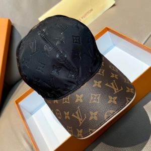 Louis Vuitton LV Get Ready Baseball Cap in Monogram Cotton with Monogram Canvas Visor Black/Brown