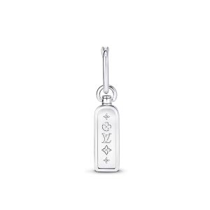 Louis Vuitton Les Gastons Vuitton Tag Earrings in Metal Q06946 Silver