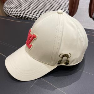 Louis Vuitton LV Signature Teddy Bear Baseball Cap In Cotton Beige