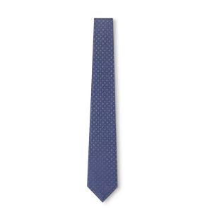 Louis Vuitton Monogram Classic Tie in Silk Blue