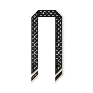 Louis Vuitton Monogram Silhouette BB Bandeau in Silk M97169 Black