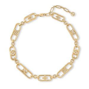 Louis Vuitton My LV Chain Necklace in Metal M01123 Gold