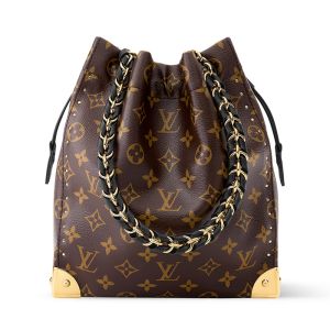 Louis Vuitton Noe Trunk Bucket Bag in Monogram Canvas M28515 Brown