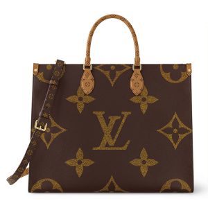 Louis Vuitton OnTheGo Voyage Tote in Giant Monogram Canvas M46823 Brown