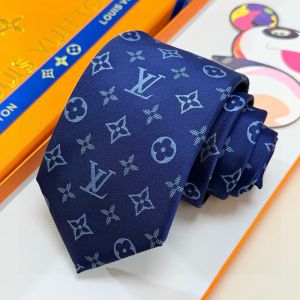 Louis Vuitton Oversize Monogram Shades Tie in Silk Blue
