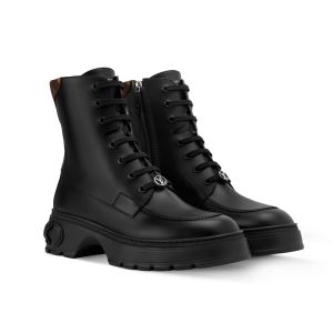 Louis Vuitton LV Squad Ankle Boots Women Plain Calf Leather 1AIC94 Black