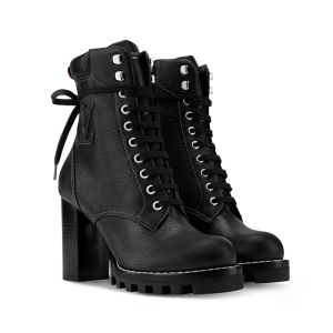 Louis Vuitton Star Trail Ankle Boots Women Grained Calf Leather 1AIUB8 Black