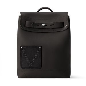 Louis Vuitton Steamer Backpack in LV Touch Calfskin M27063 Black