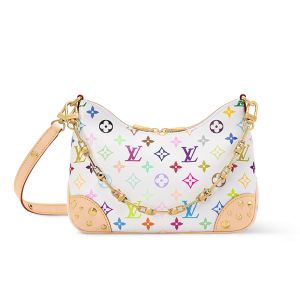 Louis Vuitton x TM Boulogne PM Handbag in Monogram Multicolor Canvas M27790 White