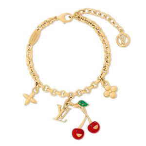 Louis Vuitton x TM Cerise Bracelet in Metal M1691A Gold
