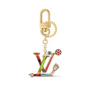 Louis Vuitton x TM LV Iconic Superflat Key Holder in Metal M02468 Multicolor