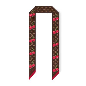 Louis Vuitton x TM Monogram Cerise BB Bandeau in Silk M96085 Brown