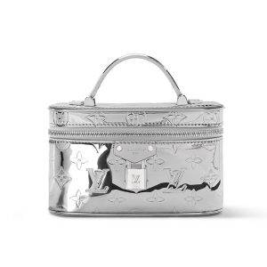 Louis Vuitton Vanity Chain Pouch in Monogram Canvas M26097 Silver