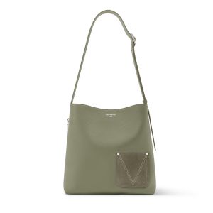 Louis Vuitton Verso Hobo Bag in LV Touch Calfskin M26747 Khaki Green