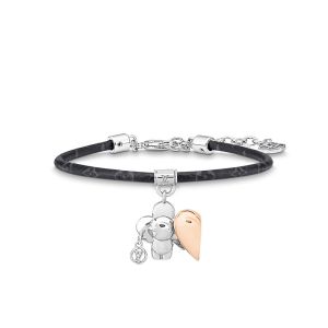 Louis Vuitton Vivienne Amour Bracelet in Monogram Canvas and Metal M8333Z Silver