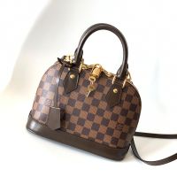 Louis Vuitton Alma BB Handbag in Damier Ebene Canvas N41221 Brown