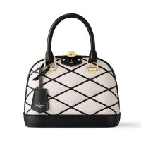 Louis Vuitton Alma BB Handbag in Malletage Lambskin M23761 White