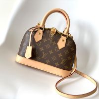 Louis Vuitton Alma BB Handbag in Monogram Canvas M53152 Brown/Apricot