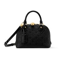 Louis Vuitton Alma BB Handbag in Monogram Empreinte Leather M26409 Black