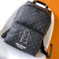 Louis Vuitton Apollo Backpack in Monogram Eclipse Canvas with Vivienne Print M43675 Black