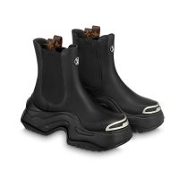 Louis Vuitton LV Archlight 2.0 Platform Chelsea Ankle Boots Women Calf Leather Black