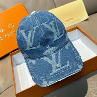 Louis Vuitton Baseball Cap in Monogram Giant Denim Blue