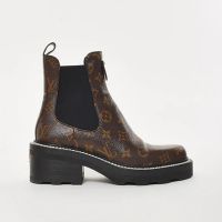 Louis Vuitton LV Beaubourg Chelsea Boots Women Monogram Canvas 1A8QCI Brown