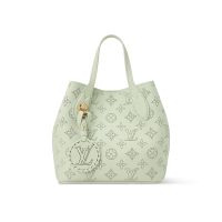 Louis Vuitton Blossom PM Tote in Mahina Perforated Calfskin M27599 Light Green