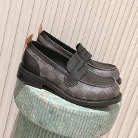 Louis Vuitton LV Bubble Loafers Unisex Damier Canvas Black