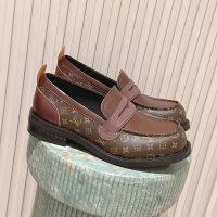 Louis Vuitton LV Bubble Loafers Unisex Monogram Canvas Brown