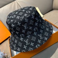 Louis Vuitton Bucket Hat in Monogram Denim Black