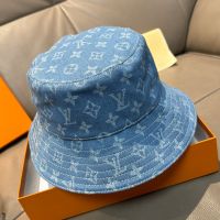 Louis Vuitton Bucket Hat in Monogram Denim Blue