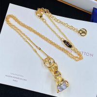 Louis Vuitton LV Bunny Pendant Necklace in Metal Gold/Silver