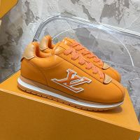 Louis Vuitton LV Buttersoft Sneakers Unisex Lambskin Orange