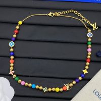 Louis Vuitton LV Candy Necklace in Metal with Enamel Gold