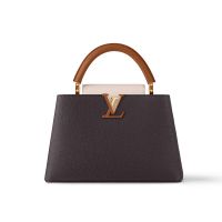 Louis Vuitton Capucines MM Handbag in Taurillon Leather M12952 Brown