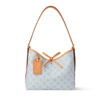Louis Vuitton CarryAll MM Bag in Monogram Origine Canvas M27532 Light Blue