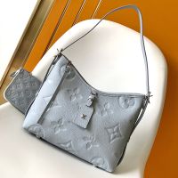 Louis Vuitton CarryAll PM Bag in Monogram Empreinte Leather M46673 Light Blue