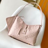 Louis Vuitton CarryAll PM Bag in Monogram Empreinte Leather M47082 Pink