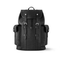 Louis Vuitton Christopher MM Backpack In Epi Xl Cowhide Leather M24326 Black